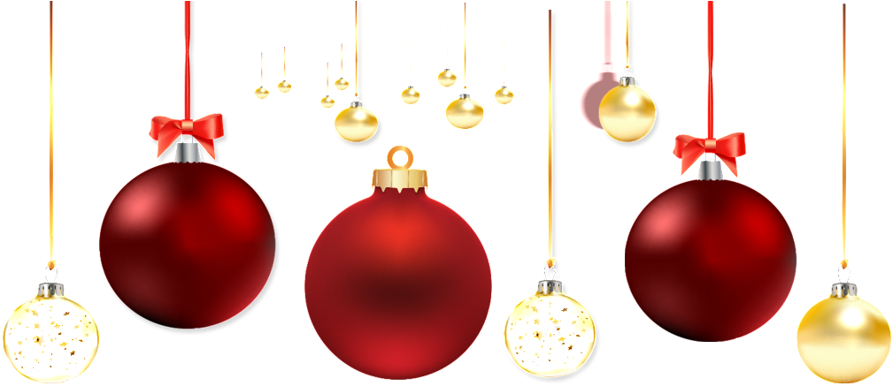 Blood Red Bell Cartoon Transparent - Christmas Png Ornaments (1024x438), Png Download