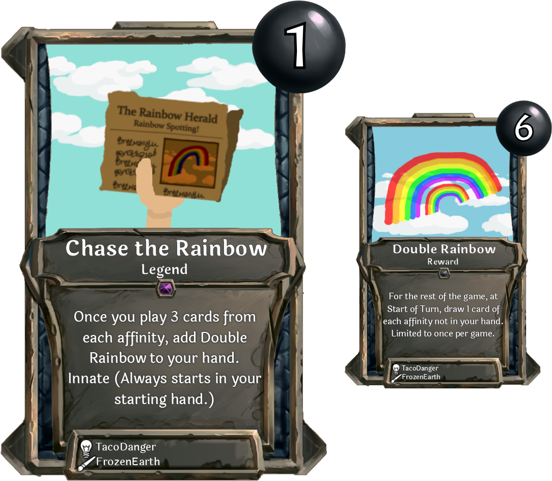 [card] Chase The Rainbow - Trophy (1113x988), Png Download