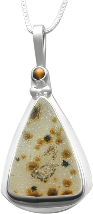 2 Ball Sheet Pendant With Drusey Agate And Tiger Eye - Locket (1024x768), Png Download