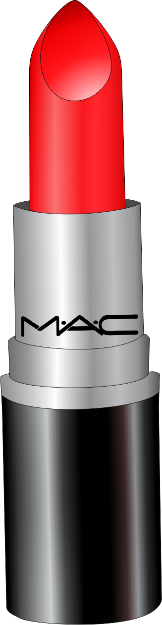 Batom Mac Vetor Gratis Free Desenho Ilustração Lipstick - Mac Cosmetics (327x1261), Png Download