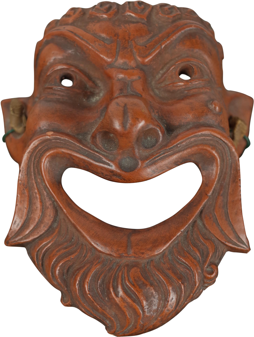 Small Grand Tour Terracotta Mask - Mask (1024x1274), Png Download