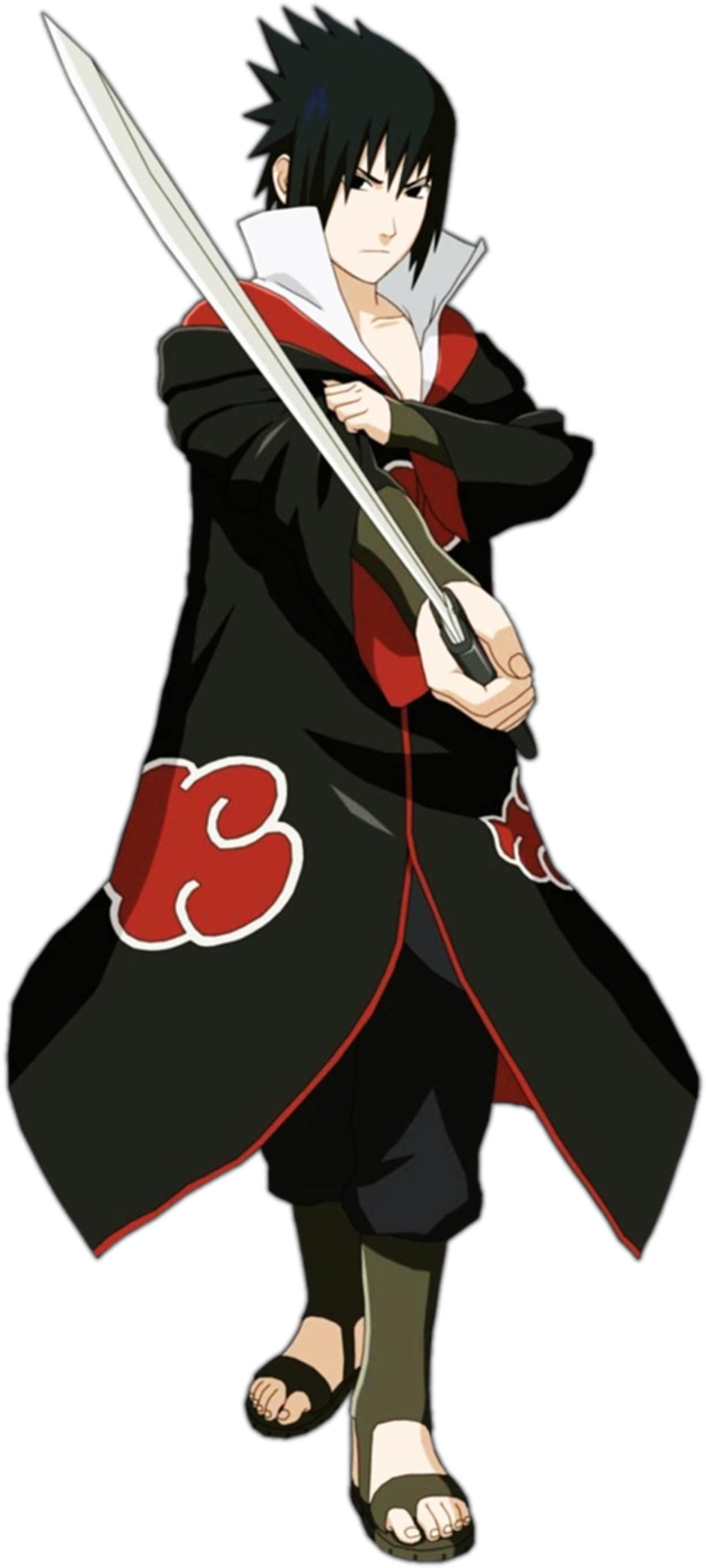 Sasuke Taka Akatsuki Render By Cartoresize - Shippuden Ultimate Ninja Storm 2 (1920x2802), Png Download