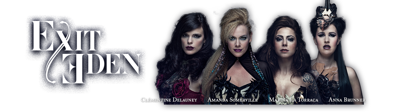 Rhapsodies In Black - Exit Eden Rhapsodies In Black (1280x364), Png Download