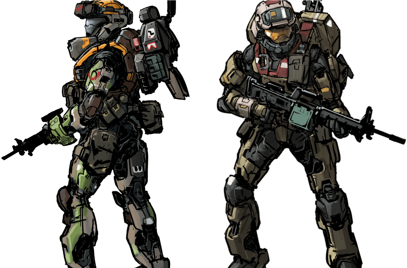 Reach Concept Sifi Armor Suit Halo, Halo Reach, Armor - Halo Reach Noble 4 Concept Art (1368x855), Png Download