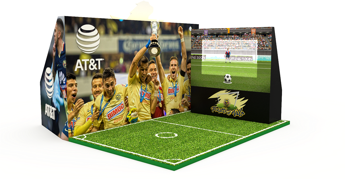 Club América At&t - Kick Up A Soccer Ball (1200x635), Png Download