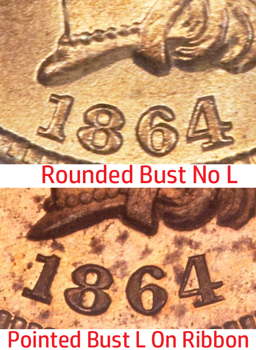 1864 Indian Head Cent L On Ribbon Value - Poster (503x688), Png Download