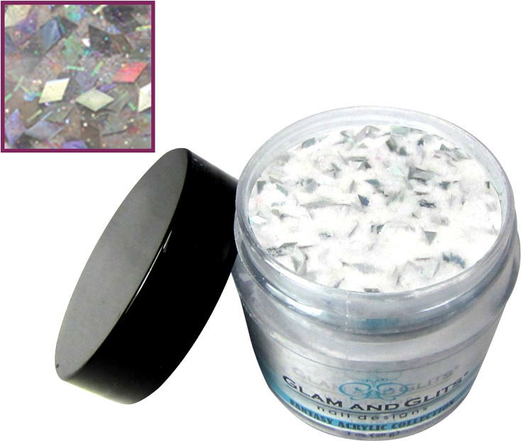 Silver Glitters Diamond - Nail Art (800x666), Png Download