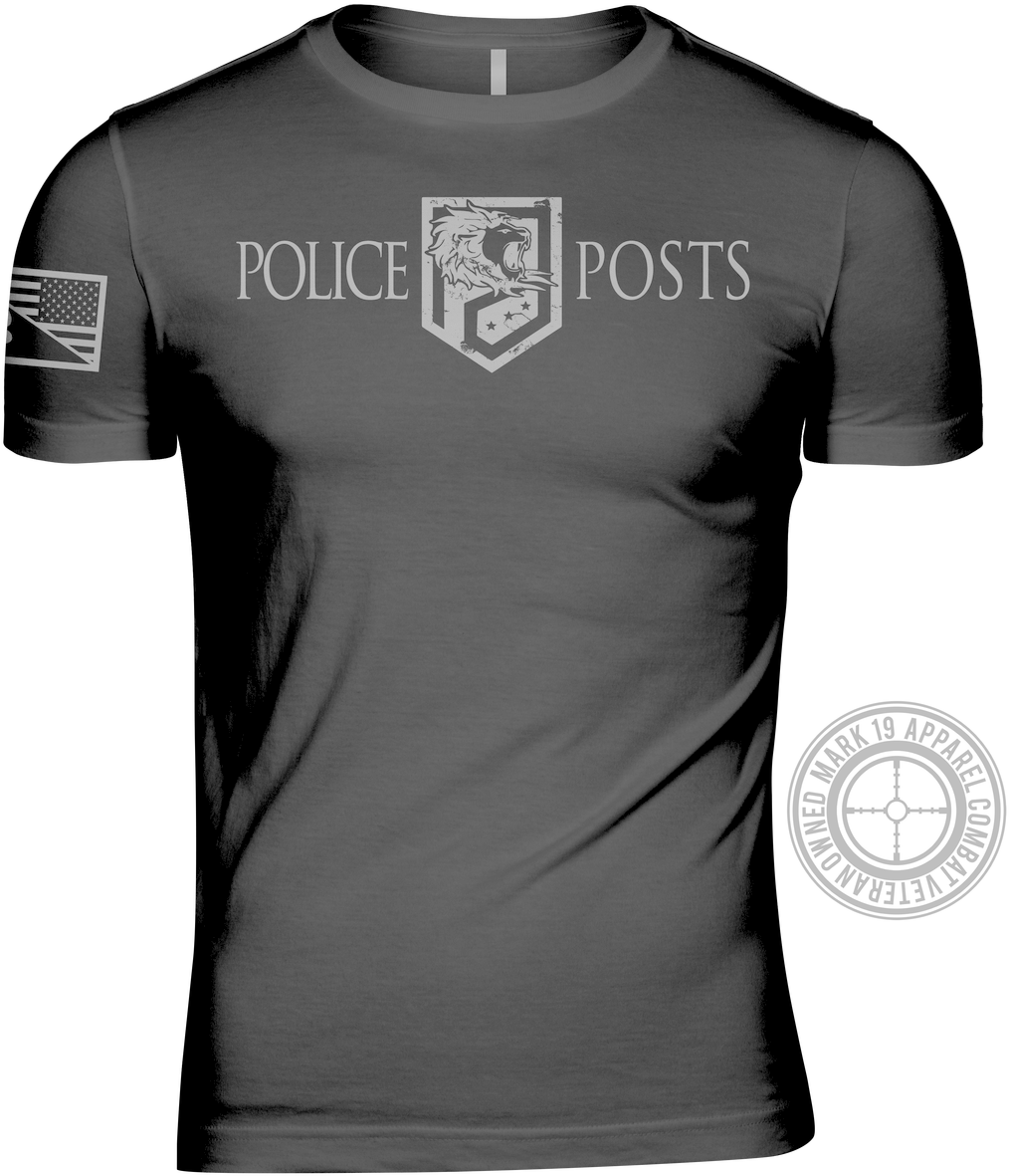 Police Posts Shield Logo Shirt - Active Shirt (1280x1280), Png Download