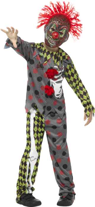 Clown Kostuum Kind (525x700), Png Download