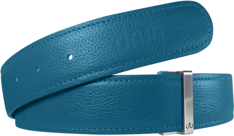 Aqua Full Grain Textured Leather Belt - Belt (800x600), Png Download