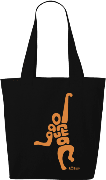 Orangutan Word Animal Tote Bag - Tote Bag (640x674), Png Download