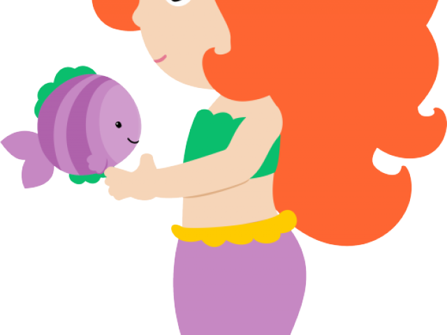 Mermaid Clipart Cute - Mermaid Clipart Png (640x480), Png Download