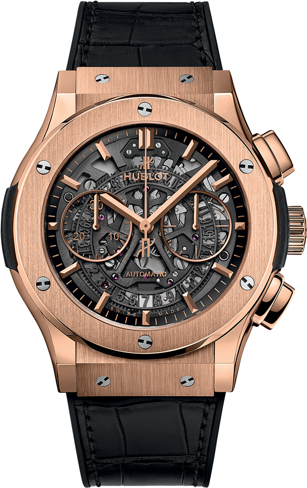 Classic Fusion Aerofusion King Gold - Hublot Watches Latest Models (1000x1000), Png Download