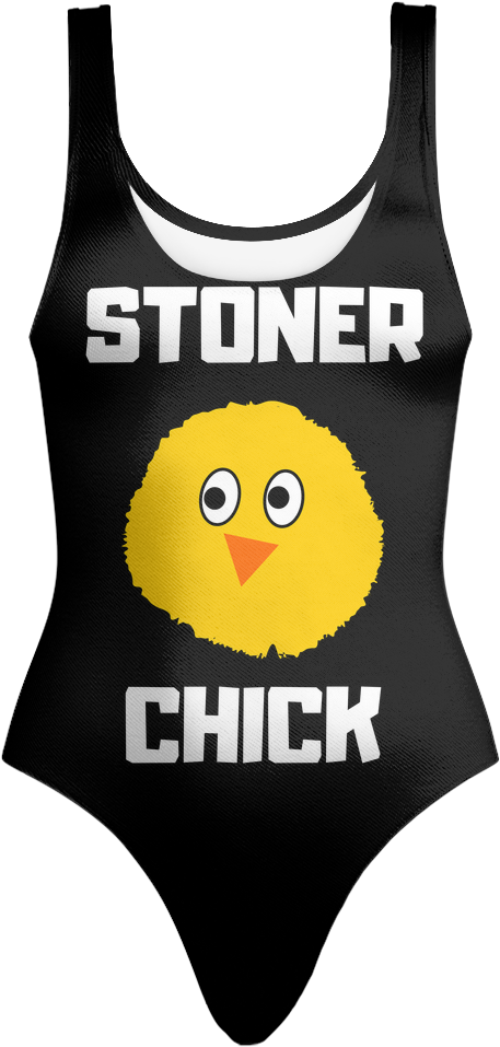 "retro Wacky Stoner Chick" Swimsuit - Active Tank (1024x1024), Png Download