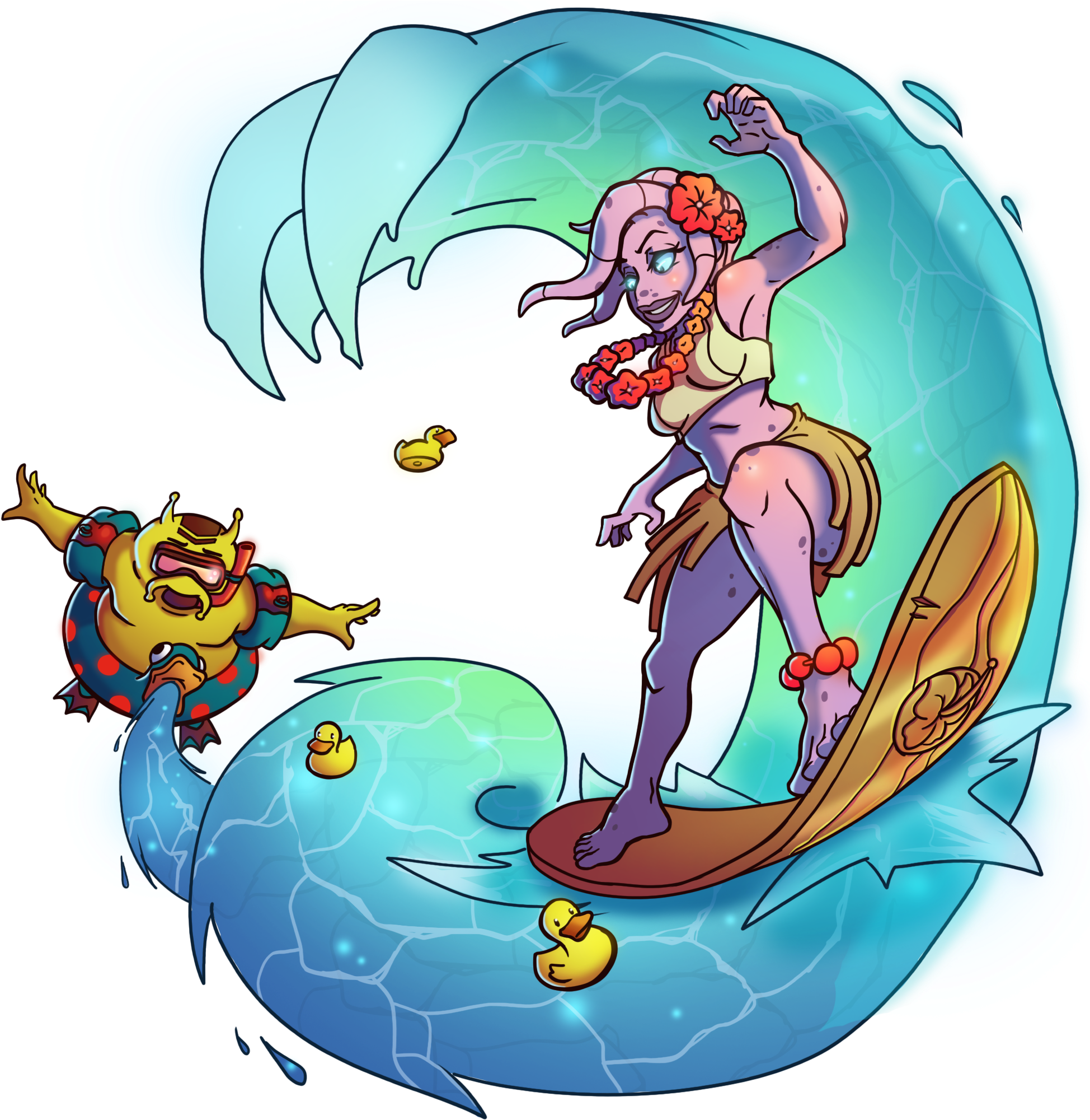Coco Nebulon Fanart - Awesomenauts Fanart (2000x2000), Png Download