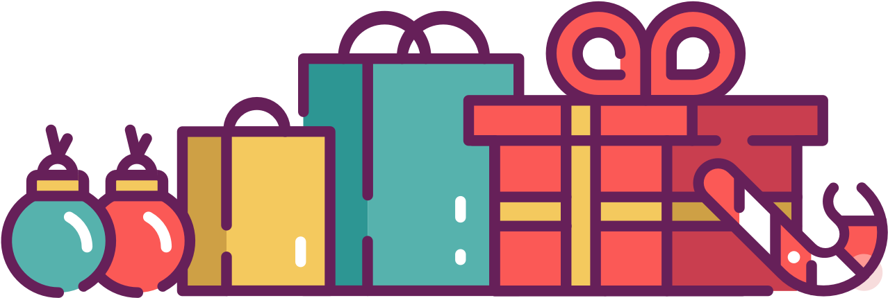 Colorful Christmas Presents Clip Art - Illustration (1920x1280), Png Download