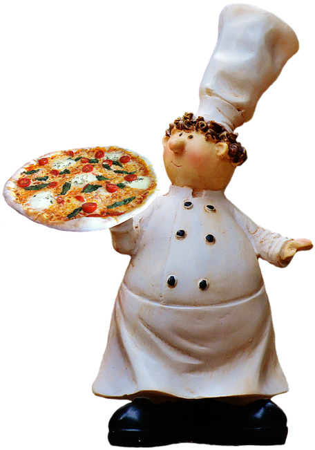 Pizza, Cooking, Funny, Food, Preparation, Chef's Hat - Grappige Pizza (489x720), Png Download