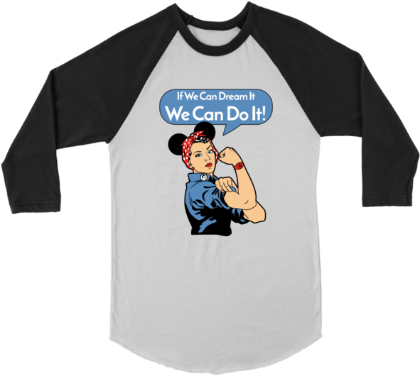 We Can Do It Raglan- 2 Color Options - Huskies Rose Bowl Shirt (600x600), Png Download