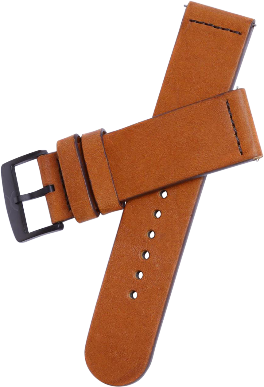 Xeric 22mm Smooth Saddle Leather Strap - Strap (881x1258), Png Download
