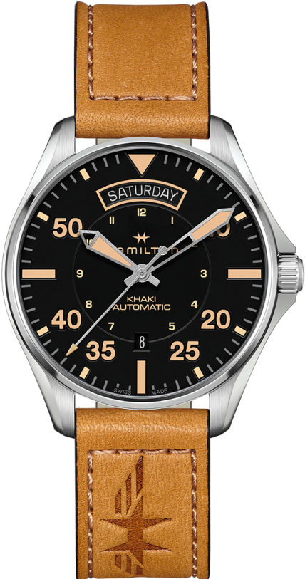 Hamilton Khaki Aviation H64645531 Automatic Day/date - Orologi Militari (551x840), Png Download