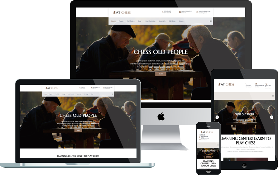 At Chess Free Responsive Joomla Template - Hotel Booking Joomla Template (1000x750), Png Download