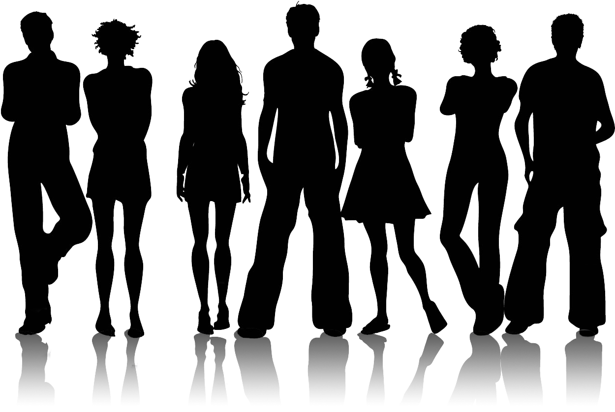 One In 10 Teens And Half Of Black Teens Surveyed In - Teens Silhouette (1256x837), Png Download