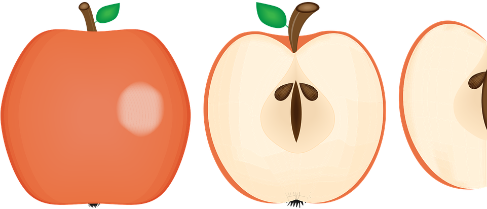 Apple Fruit Food Free Graphic On Pixabay - Food (960x480), Png Download