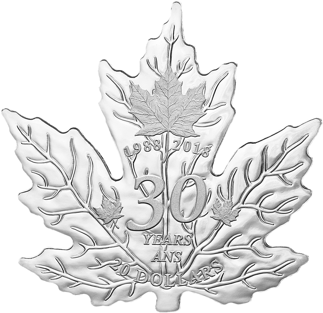 Canada 2018 30th Anniversary Of The Maple Leaf Proof - Maple Leaf (1198x1166), Png Download