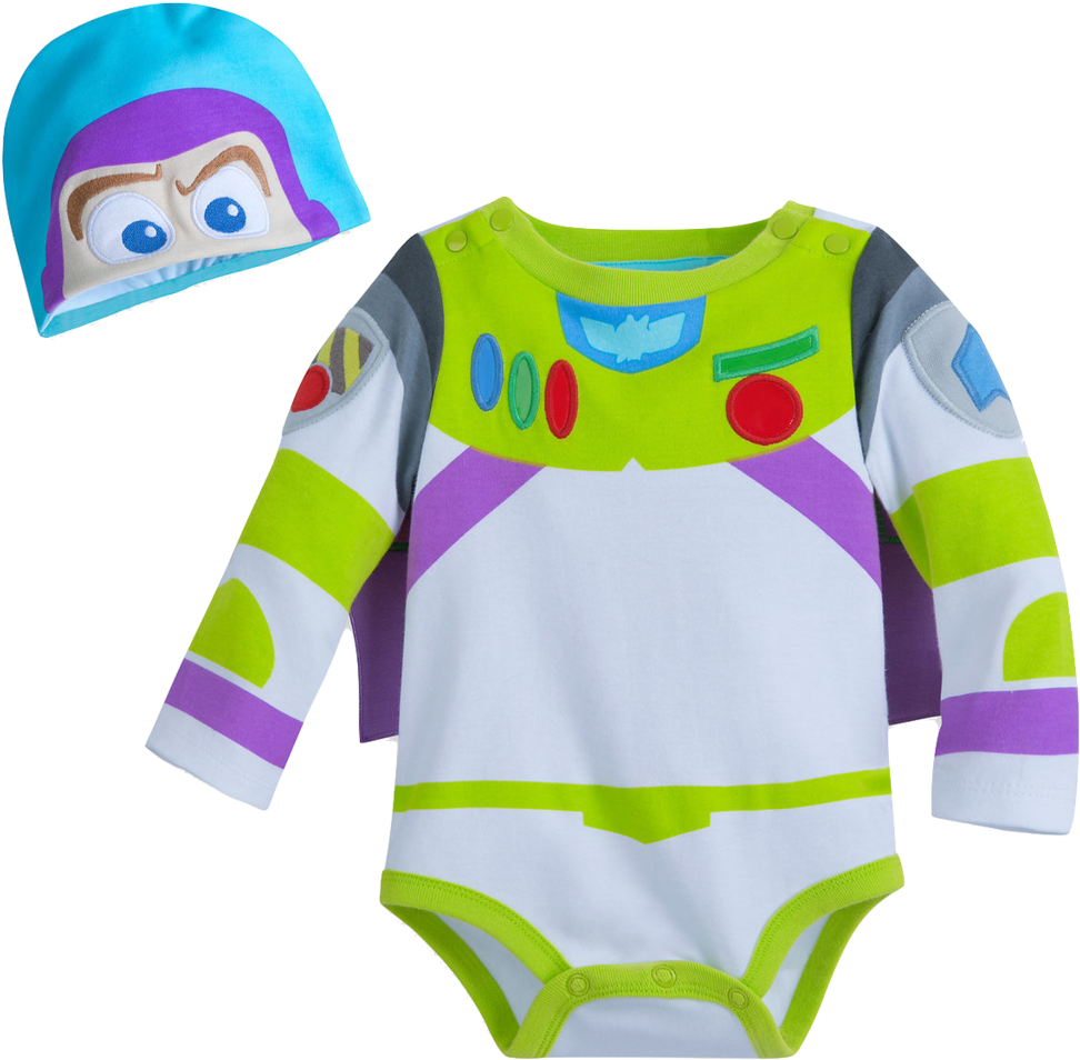 Toy Story Buzz Lightyear Baby Costume Body Suit - Buzz Lightyear Pajamas Costume (1024x1024), Png Download