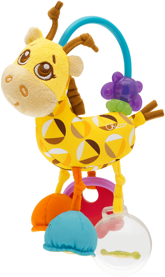 Giraffe Tactile Rattle - Chicco Rattle Giraffe (1280x1280), Png Download