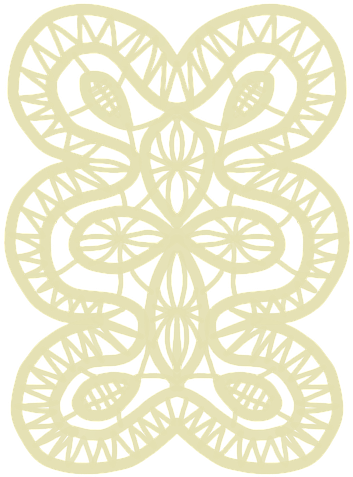 Holidays, Gingerbread, Lace, Openwork, Ornament - Motif (640x640), Png Download