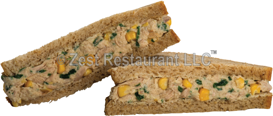 Classic Tuna & Mayo Sandwich - Rye Bread (1134x1134), Png Download