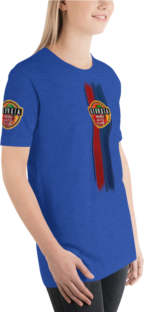 Gaminiac Racing Stripes Short Sleeve Unisex T Shirt - Sleeve (1000x1000), Png Download