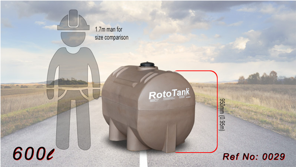 Rototank Horizontal Transport Tank 600l Png - Road (600x600), Png Download