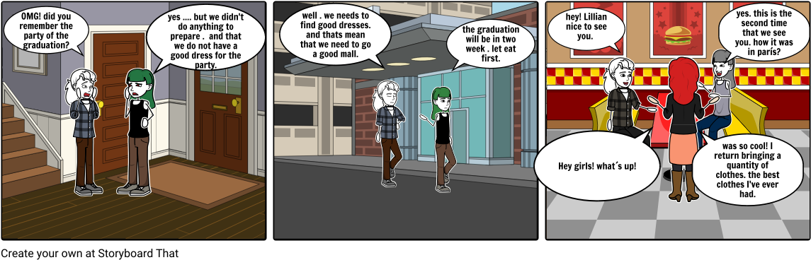 Two Girl Worried About A Graduation Party - Comics (1164x385), Png Download