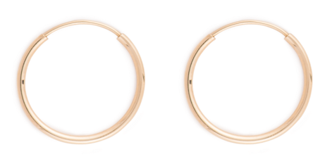 Small Hoops - Earrings (650x650), Png Download