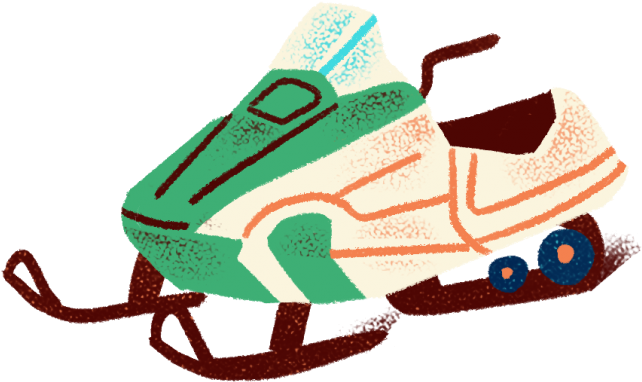 Snowmobile - Ice Skating (921x599), Png Download