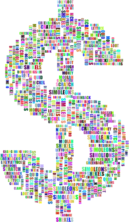 Money Euphemisms Prismatic - Circle (452x776), Png Download