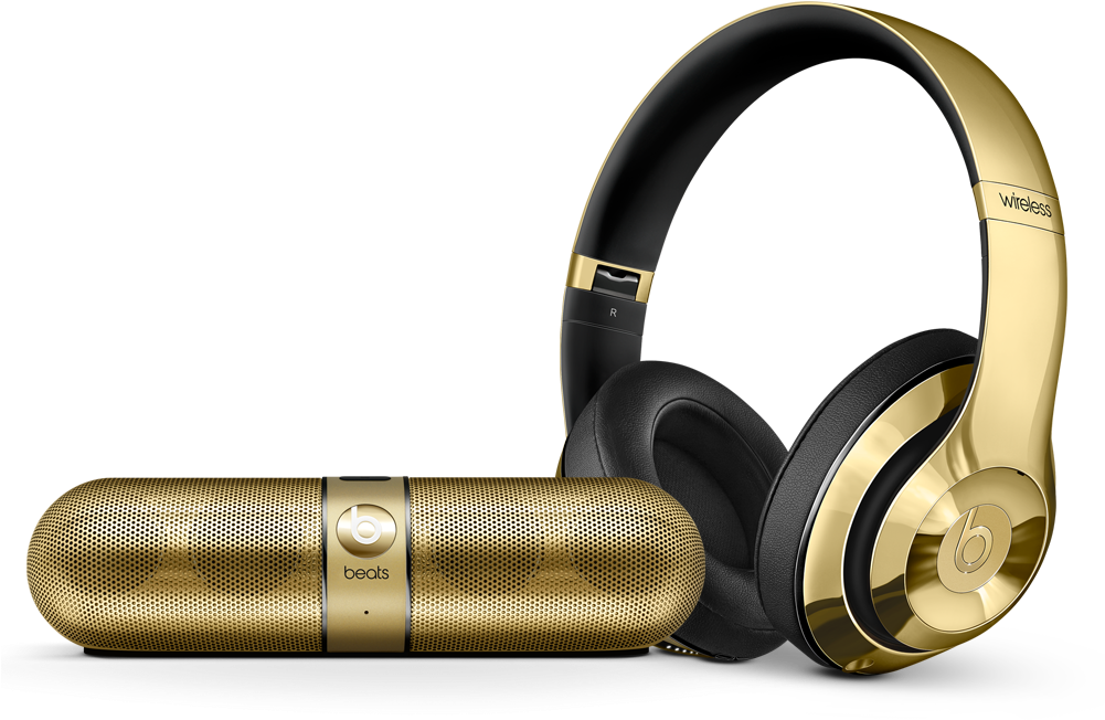 Comments - Beats Headphones Gold Wireless (1000x700), Png Download