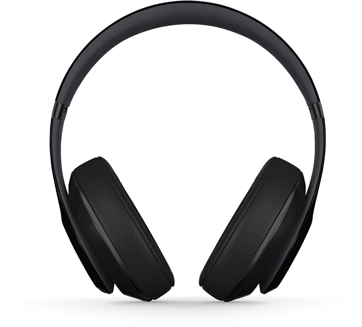 Beats By Dre Studio - Black Over Ear Headphones (1000x700), Png Download