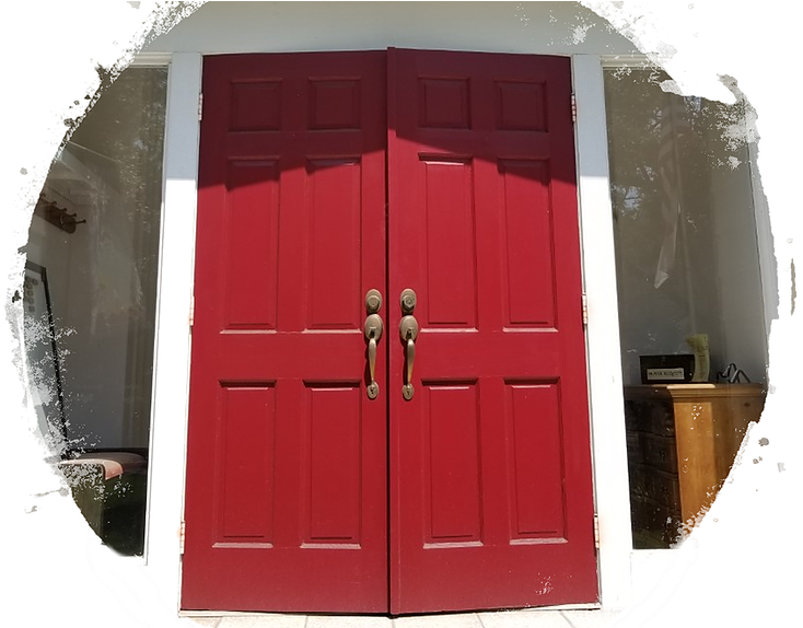 Red Doors - Png - Home Door (760x573), Png Download