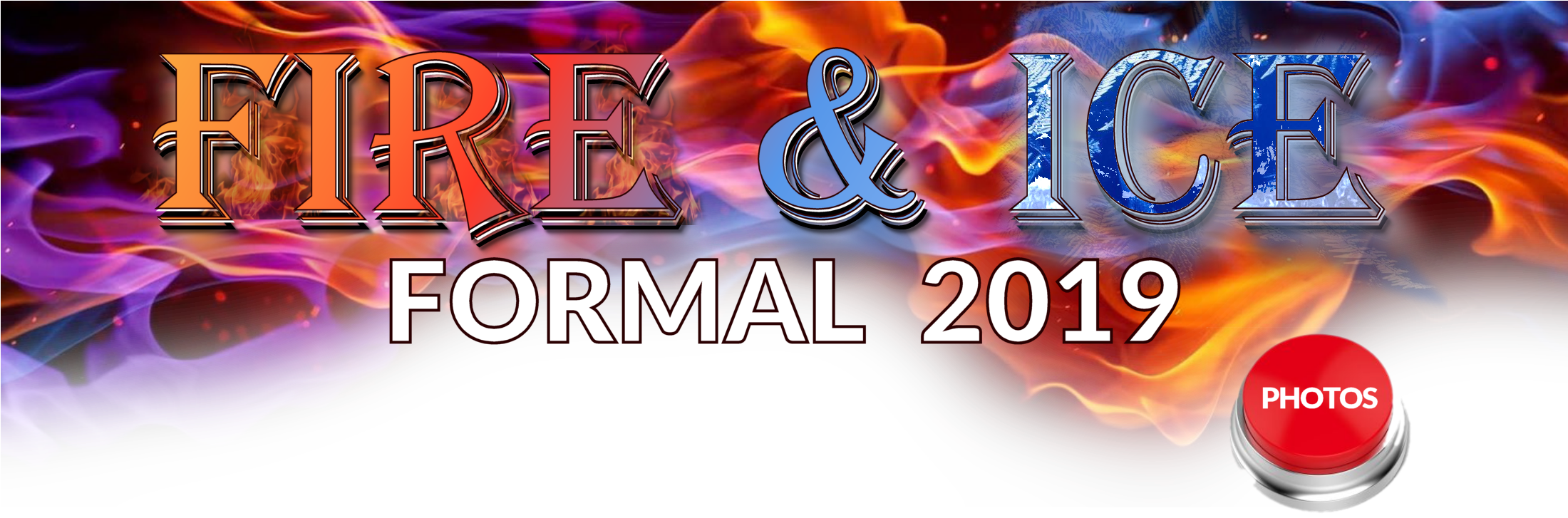 Fire & Ice Click For Photos Button - Flyer (2200x742), Png Download