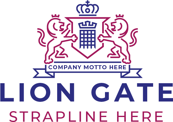 Lion Heraldic Crest With Shield And Crown - Simon Patience New Homes Ltd (800x534), Png Download