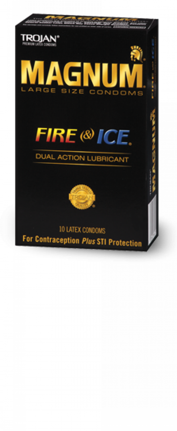 Trojan Magnum Fire & Ice Buy It At Www - Money (600x1458), Png Download