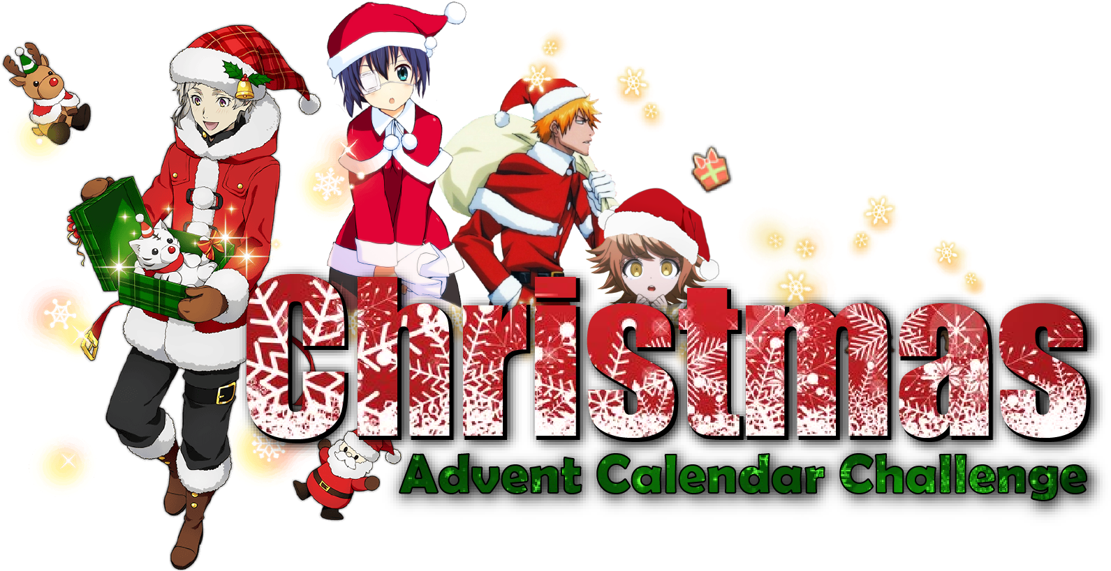 Anime Used - Lucky☆star - Santa Claus (1671x866), Png Download
