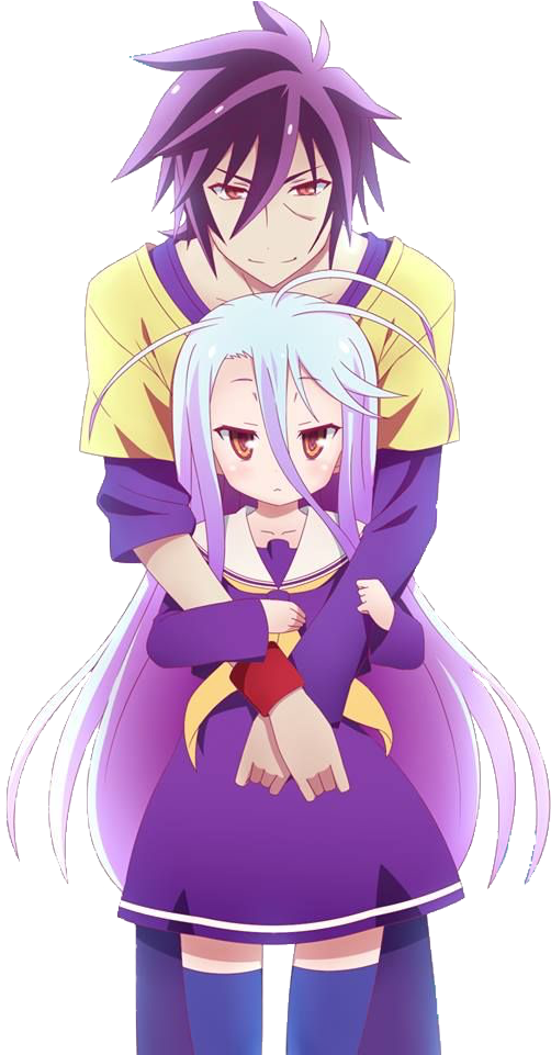 Pin By Isabella On - Game No Life Shiro Y Sora (540x960), Png Download