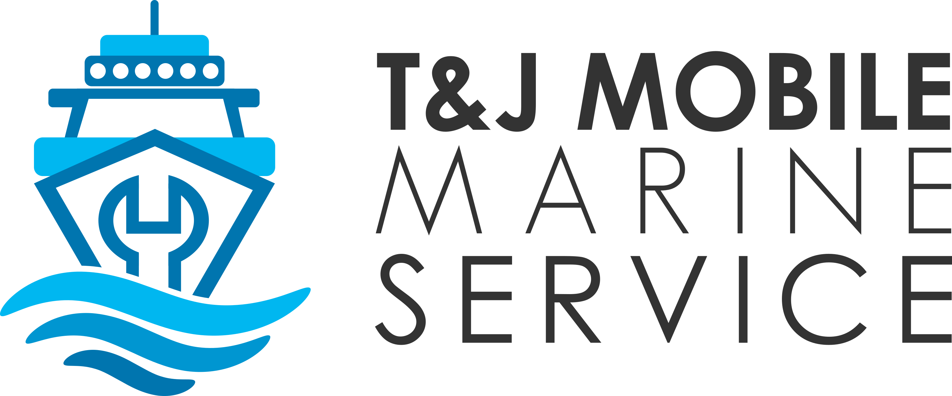 T&j Mobile Marine Logo - Graphic Design (3196x1329), Png Download