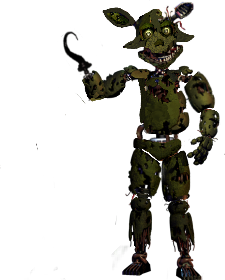 Fnaf Sticker - Final Nights 2 Burnt Foxy (1024x1024), Png Download