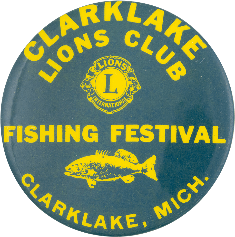 Clarklake Lions Club Fishing Festival - Emblem (1000x982), Png Download