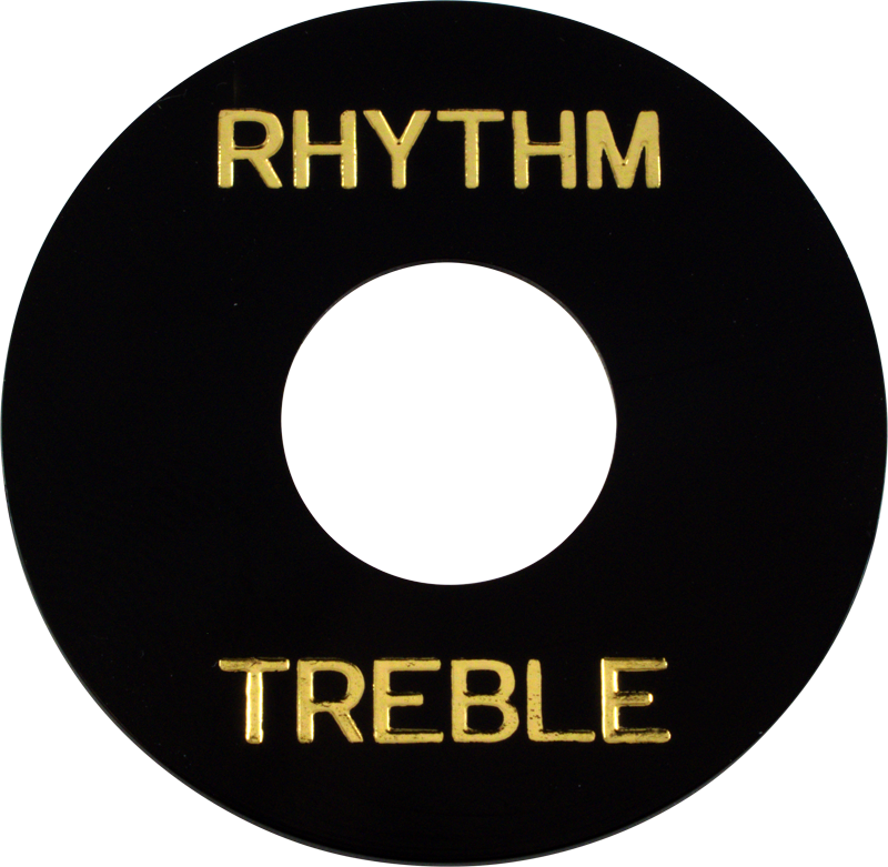 Rhythm/treble, Gold Lettering, For Les Paul Image 1 - Circle (800x781), Png Download